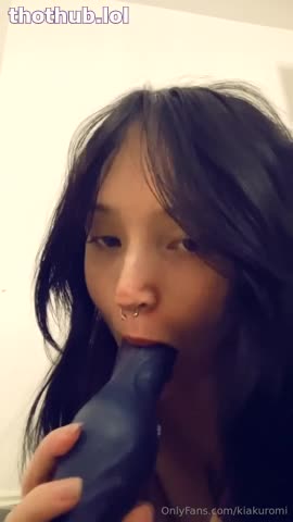 OnlyFans leaked kiakuromi dildo blowjob ppv on HDthot