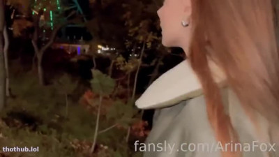 Arina Fox Gives A Blowjob On A Ferris Wheel