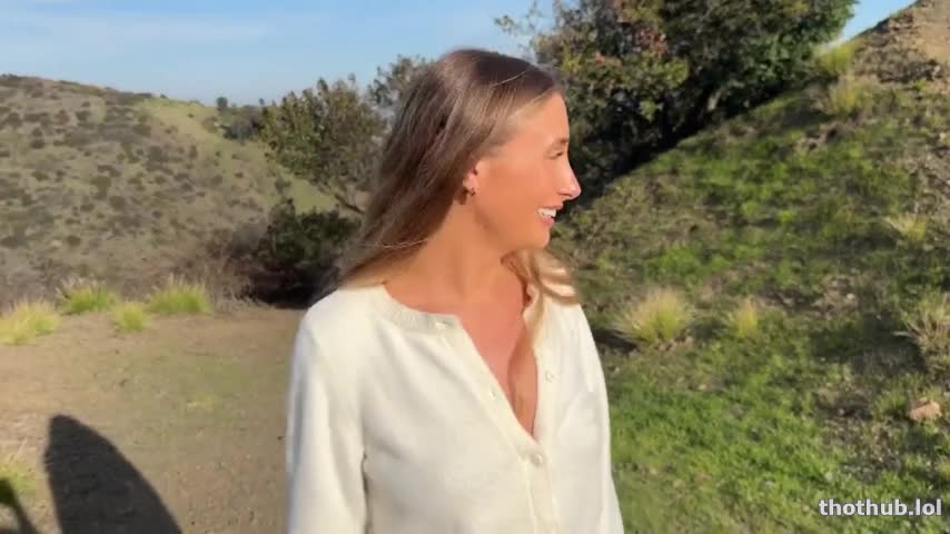 OnlyFans leaked Sexy Blonde sucks BBC in nature on HDthot