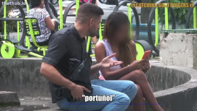 Sexy Brazilian Gold Digger Changes Her Attitude When She Sees His Cash