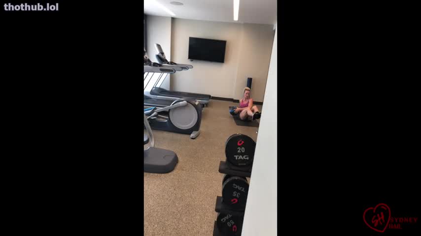 OnlyFans leaked thesydneyhail sneaky hotel workout on HDthot