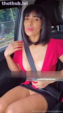 Anabella Galeano public UBER Drive masturbation