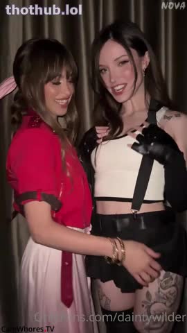 Riley Reid OnlyFans leaked Dainty Wilder W Riley Reid 3some on HDthot