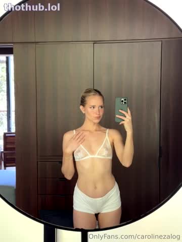 OnlyFans leaked Caroline Zalog See through Tits Mirror Selfie on HDthot