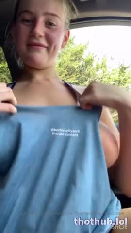 OnlyFans leaked Beth Lily Public Boobs Flash in the Car on HDthot