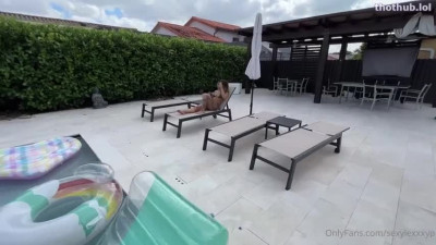 Sexy Lexxxy - Poolside Hard Fuck W JMac