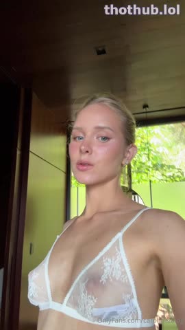 OnlyFans leaked Caroline Zalog Nude Tits C-through closeup on HDthot