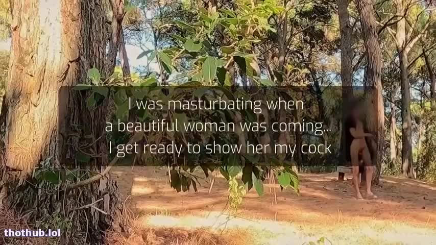 OnlyFans leaked Gentlyperv quick blowjob in the forest on HDthot