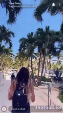 Lyna Perez GG topless bikini beach