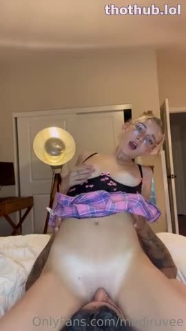 OnlyFans leaked Madi Ruve - Nerdy Girlfriend Sex Tape Onlyfans Video Leaked on HDthot