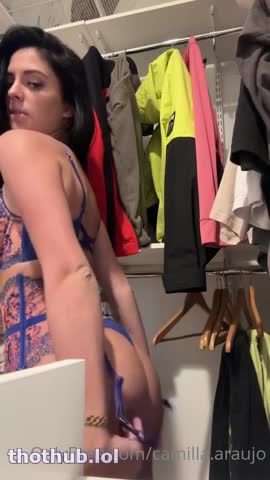 OnlyFans leaked Camilla Araujo changing room masturbation on HDthot