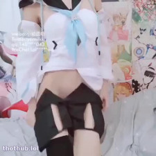 japanese cosplayer yomilki solo masturbate