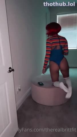 TheRealBrittFit OnlyFans leaked Brittfit - HALLOWEEN CHUCKY FUCK on HDthot