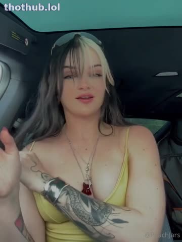 OnlyFans leaked Peachjars topless public car on HDthot