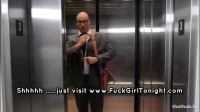 Autumn Falls Stuck in Elevator