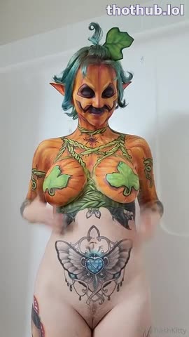 OnlyFans leaked Alien Trash Kitty Pumpkin Halloween on HDthot