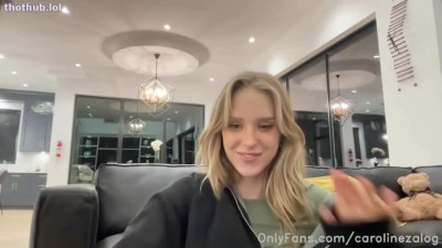 Caroline Zalog Livestream naughty slips (1)