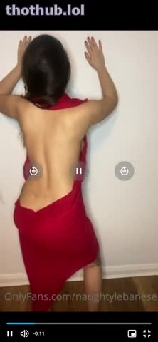 OnlyFans leaked Arab OF model dancing in red dress on HDthot