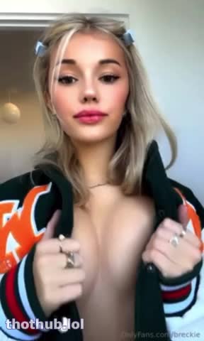 OnlyFans leaked Breckie Hill playing with her tits! on HDthot