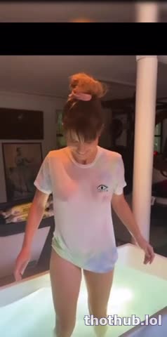 OnlyFans leaked Amanda Cerny Wet Shirt Tits See through on HDthot