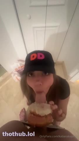 OnlyFans leaked Katiana Kay-Dunkin Donuts BJ on HDthot