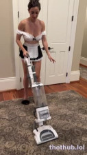 Christina Khalil Cleaning in new outfits