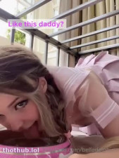 Belle Delphine fucks herself in a cage