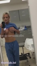 Sydney hail - fit nurse masturbates in hospital