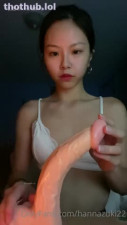 Hannazuki dildo playing