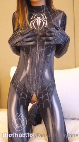 OnlyFans leaked Jayinne spider girl cosplay on HDthot