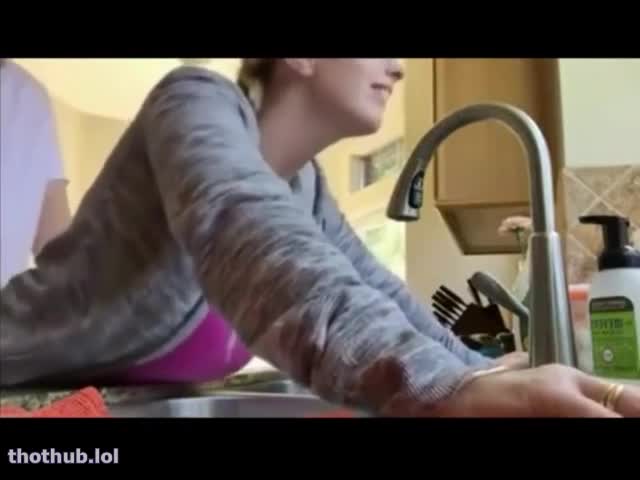 OnlyFans leaked Busty amateur blonde milf kitchen sex on HDthot