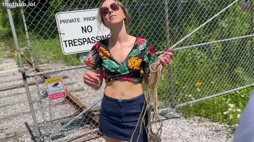 OnlyFans leaked serenitycox - I had a spicy photoshoot at an abandoned secluded railway on HDthot