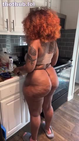 OnlyFans leaked EBONY in kitchen RE-UPload on HDthot