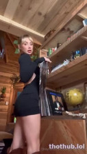 Sara Jean Underwood Black Dress PPV