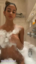 Carolina Samani naked soapy bathtub