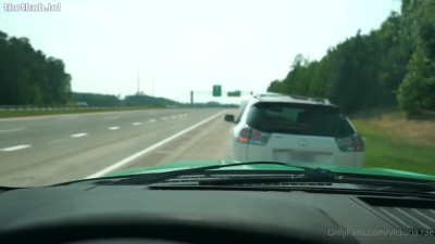 Victoria Rae - Fucking With Stranger Roadside For Fixing Her Car