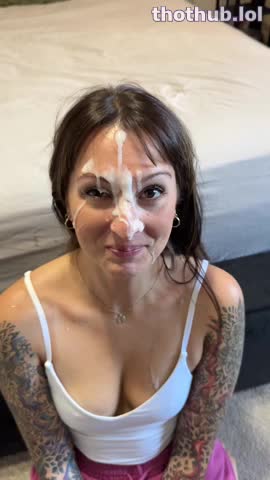 Kittie Cate OnlyFans leaked Cum facial Catand thebat on HDthot