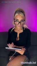 Blonde teacher JOI Sarah Harlow