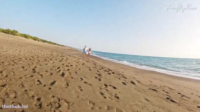 GentlyPerv ANAL FINGERING FOR A SLUT-public beach slut analyzed and handjob