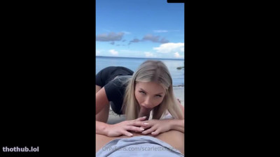 ScarlettKissesXO Beach Sextape Video Leaked