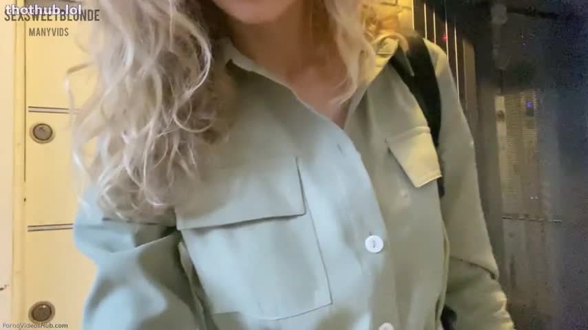 OnlyFans leaked SexSweetBlonde - CAUGHT MASTURBATING NEAR THE ELEVATOR on HDthot