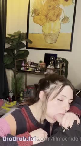 OnlyFans leaked lilmochidoll casual blowjob 02 on HDthot