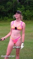 Grace Charis Bikini Golf Hawaii