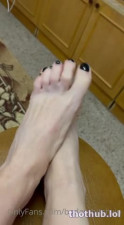 badassbitchvip Shows Off Her Black Toes