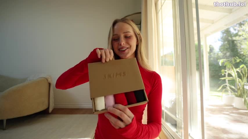 OnlyFans leaked Caroline Zalog Naughty Nice Try-On Haul on HDthot