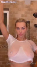 Lindsey Pelas nude wet shirt shower