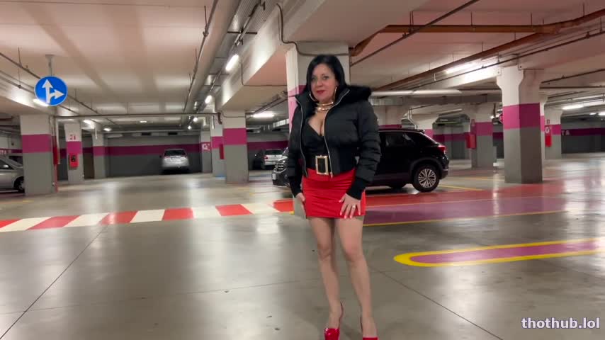 OnlyFans leaked Red heels and nylons in public on HDthot