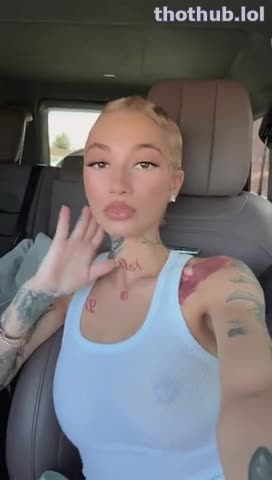 Bhad Bhabie OnlyFans leaked Bhad Bhabie see through nipples in car on HDthot