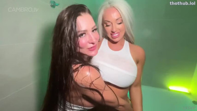 Francia James And Laci Kay - Big Boobs Wet T Shirt GG Shower