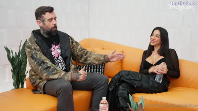 Lena The Plug - Hot Fuck With Adam On Orange Couch